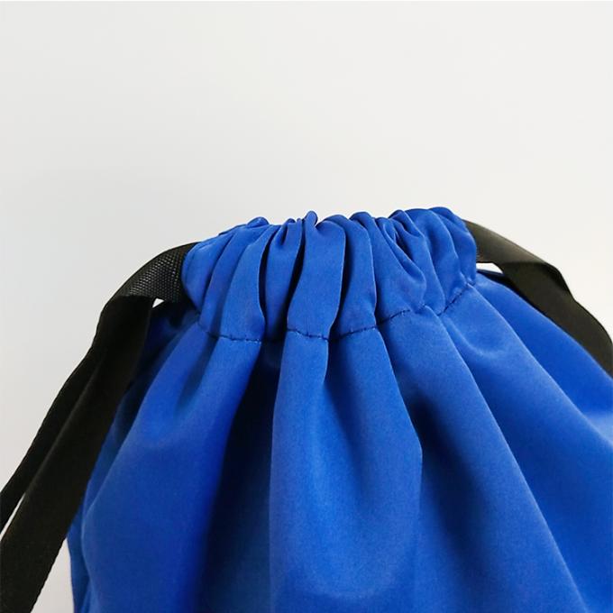 bolsos de secuencia casuales del satén del poliéster del viaje del color de la fábrica que hacen compras de lazo del bolso de la mochila de los bolsos baratos de encargo de las mujeres