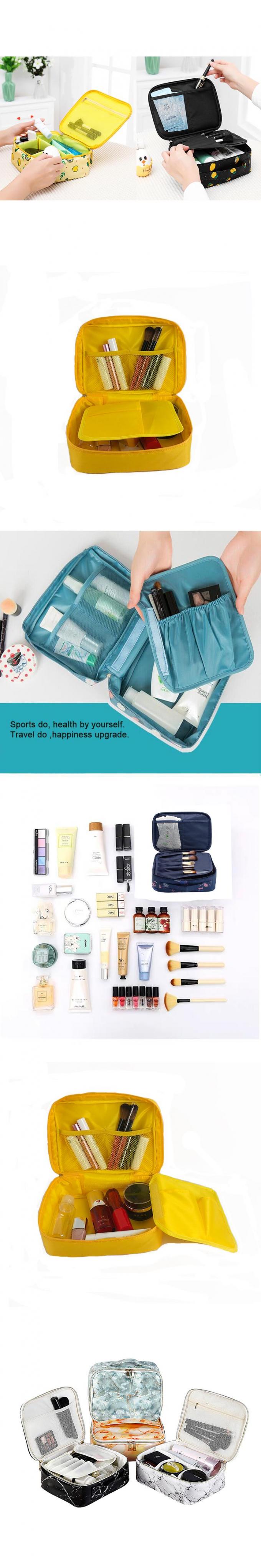 Nuevo cosmético de encargo vendedor caliente de la impresión del bolso del maquillaje de los productos