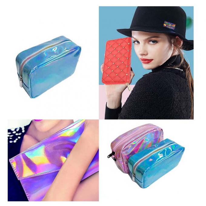 Mochila olográfica del bolso del holograma del laser de la PU de la moda de la fábrica que hace compras del cuero de la escuela de encargo del viaje