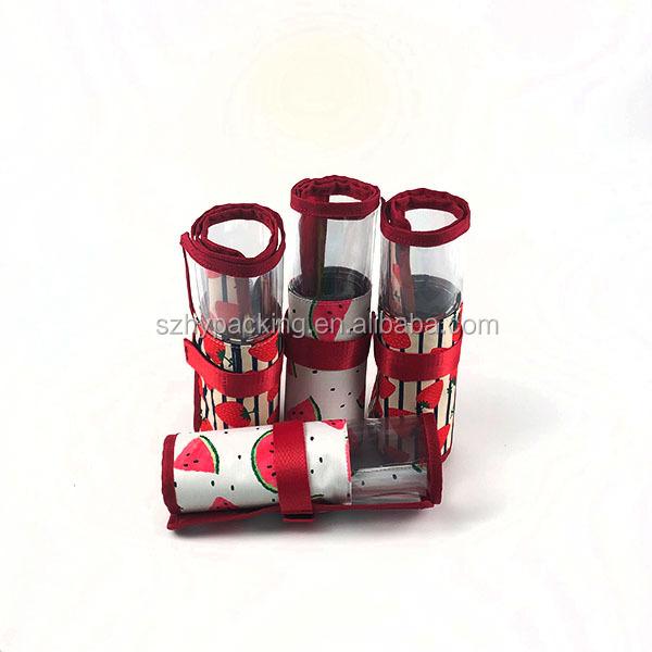 Bolso multifuncional del lápiz del bolso del cepillo del maquillaje de la alta capacidad de la bolsa del lápiz de la moda de encargo
