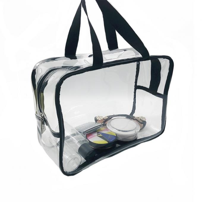 Bolso claro transparente impermeable plástico del totalizador del artículo de tocador de la nadada de la playa del viaje del PVC de la moda de encargo