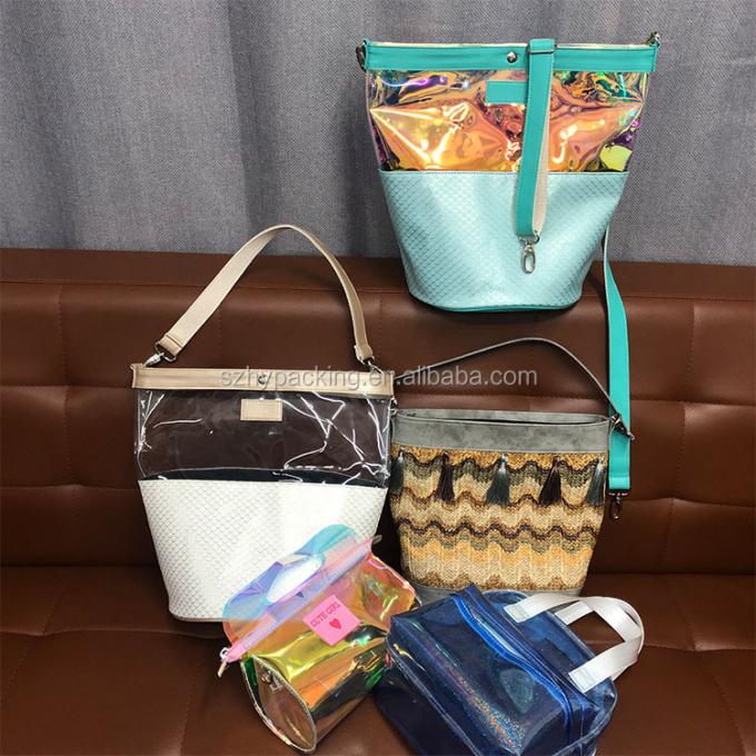Transferencia de calor modificada para requisitos particulares del poliéster 210D de la moda que imprime el pequeño bolso cosmético plano lindo del maquillaje