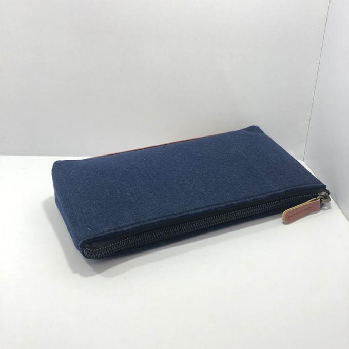 el viaje de la moda sentía el bolso cosmético de la cartera del dinero del maquillaje del lápiz del bolso del caso